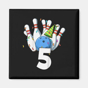 Íman Crianças Boliche Aniversário 5 Boliche Tema 5 Aniv