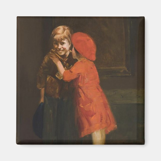 Íman Crianças Brincando no Canto (Cute Kids) (Frente)