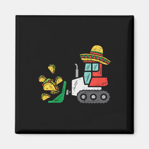 Íman Crianças Carregadas De Tacos Bulldozer Cinco De Ma