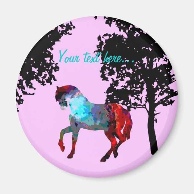 Íman Crianças, Cavalo Rosa (Frente)