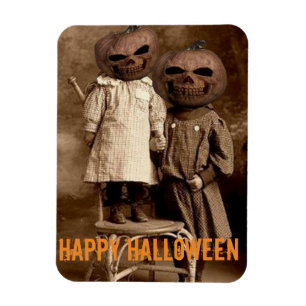 Íman Crianças da Cabeça de Abóbora do Halloween