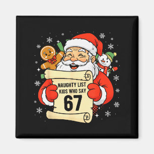 Íman Crianças da Lista Travessa Que Dizem 67 Natal Seis