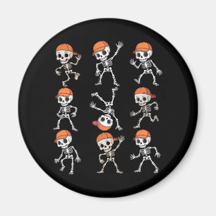 Íman Crianças Dançando Skeleton Halloween