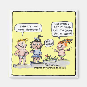 Íman Crianças De Cartoons Eu Crio Meu Próprio Magneto D