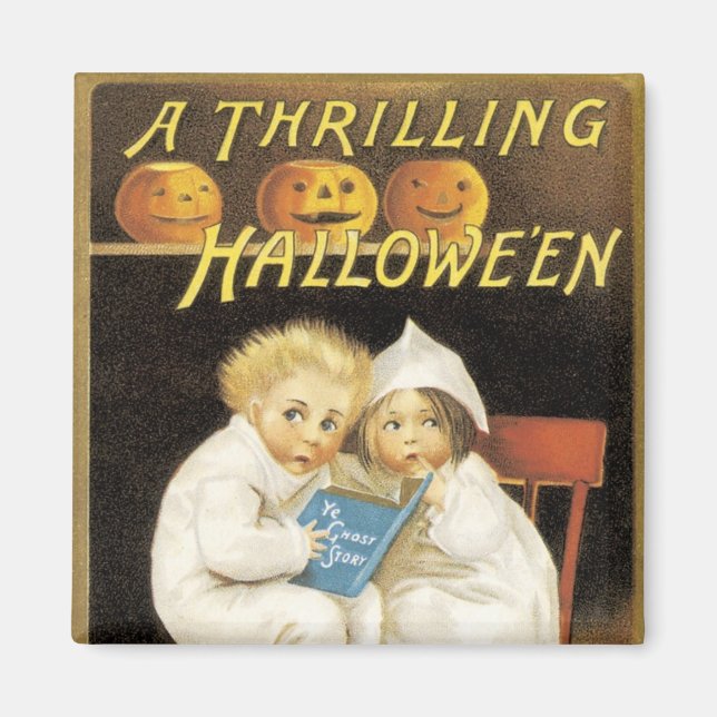 Íman Crianças de histórias fantasmas do Halloween (Frente)