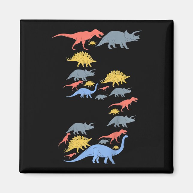 Íman Crianças Dinossauro 5 de Aniversário Para Meninas  (Frente)
