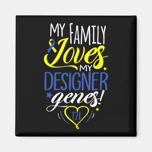 Íman Crianças do Dia da Consciência da Síndrome de Desa (Frente)