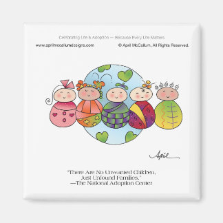 Íman CRIANÇAS DO MUNDO Magnet por April McCallum