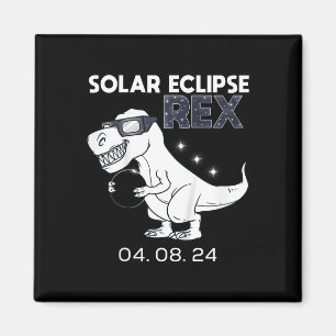 Íman Crianças Eclipse Solar T Rex 04.08.2024 Dino Diver