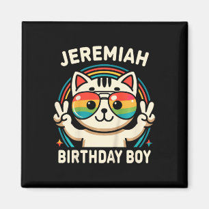 Íman Crianças: Jeremiah Birthday Boy Cat