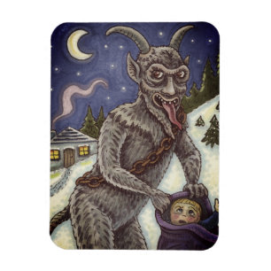 ÍMAN  CRIANÇAS KRAMPUS E NAUGHTY, HISTÓRIA ESCURA DE NAT