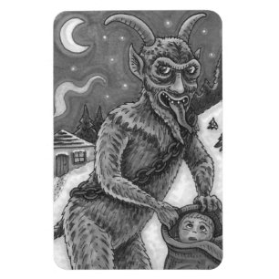 ÍMAN CRIANÇAS KRAMPUS E NAUGHTY, HISTÓRIA ESCURA DE NAT