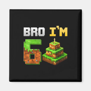 Íman Crianças Menino É Meu Jogo De Aniversário De 6, Pi