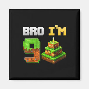 Íman Crianças Meninos É O Meu 9º Aniversário Jogo De Br