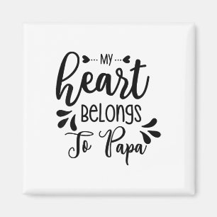 Íman Crianças Meu Coração Pertence A Papa Stepdad Pai P