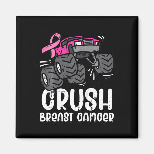 Íman Crianças Monstro Caminhão Rosa Cancer Sensibilizaç