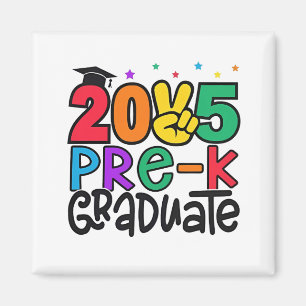 Íman Crianças Pré-K Formando 2025 Graduação da Pré-esco