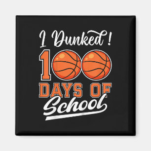 Íman Crianças Que Eu Dava 100 Dias De Basquete Escolar