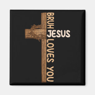 Íman Crianças Religiosas Cristãs Bruh Jesus Lov