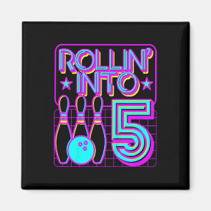 Íman Crianças Rolando Em 5 Boliche de Bowler 5 de Anive