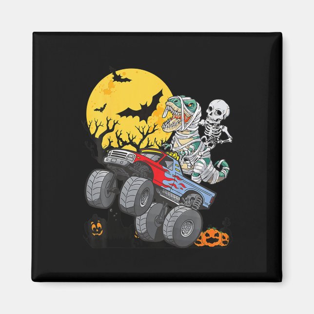 Íman Crianças Skeleton Monster Truck Moon Todd (Frente)