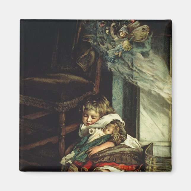 Íman Crianças sonhando com brinquedos (Frente)