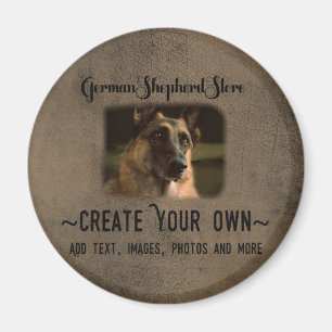 Íman Criar seu próprio ímã da foto do german shepher