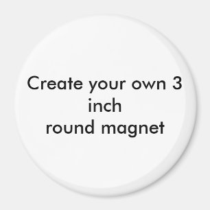 Íman Criar seu próprio ímã redondo de 3 polegadas