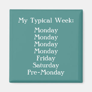 Íman Criar seus próprios cerceta e branco engraçados 