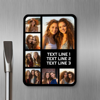 Íman Criar uma Colagem de Fotos Personalizada com 7 Fot