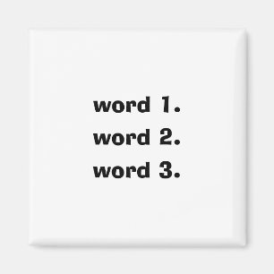 Íman Criar uma história simples de três palavras do