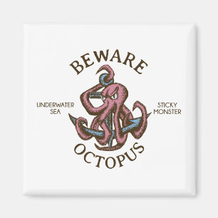 Íman Criatura Náutica Octopus de Beware Tentacle Monste