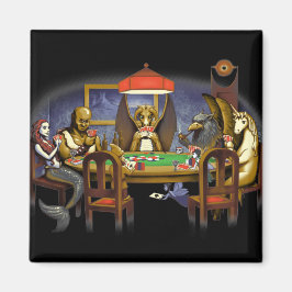 Íman Criaturas Míticas Jogando Pôquer