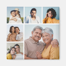 Íman Crie a sua própria cor editável da colagem de foto