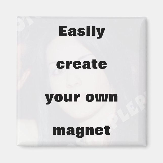 Íman Crie facilmente o seu ímã Remova o texto grande! (Frente)
