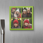 Íman Crie o seu próprio Instagram Collage Pistachio 4 f<br><div class="desc">Use quatro fotos quadradas para criar um presente exclusivo e pessoal. Ou você pode ficar com o filhote hipster e fazer uma moda. Se precisar ajustar as fotos,  clique na ferramenta personalizar para fazer alterações.</div>