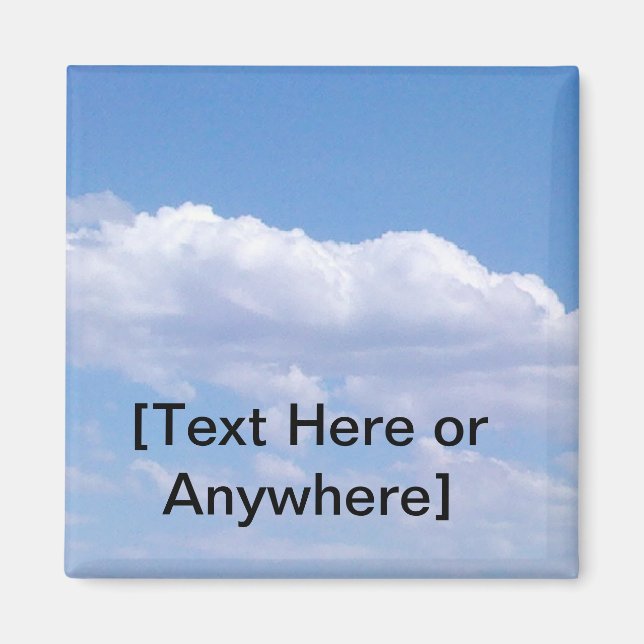 Íman Crie o seu próprio Magnet Azul Sky (Frente)