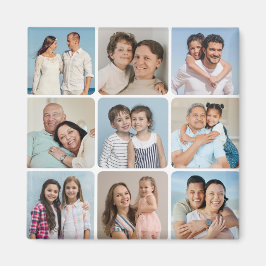 Íman Crie os seus cantos redondos 9 Colagem de fotos