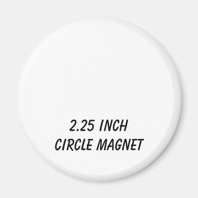 Íman Crie seu círculo personalizado de 2,25"  (Frente)