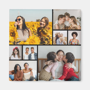 Íman Crie seu próprio 8 Photo CollageMagnet