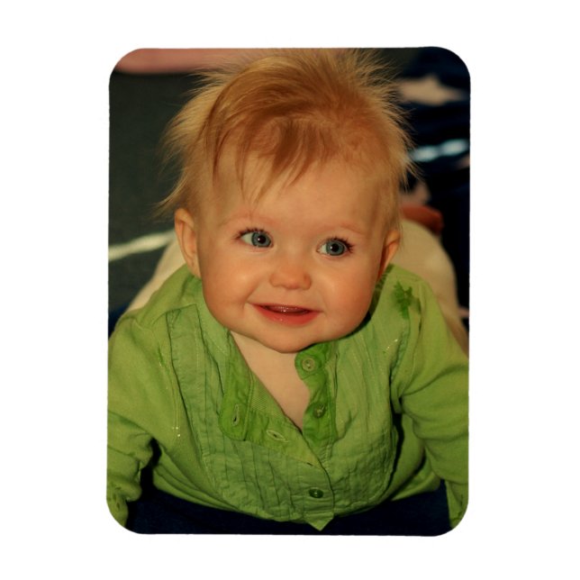 Íman Crie seu próprio bebê Fotografia Magnet Keepsaket (Vertical)