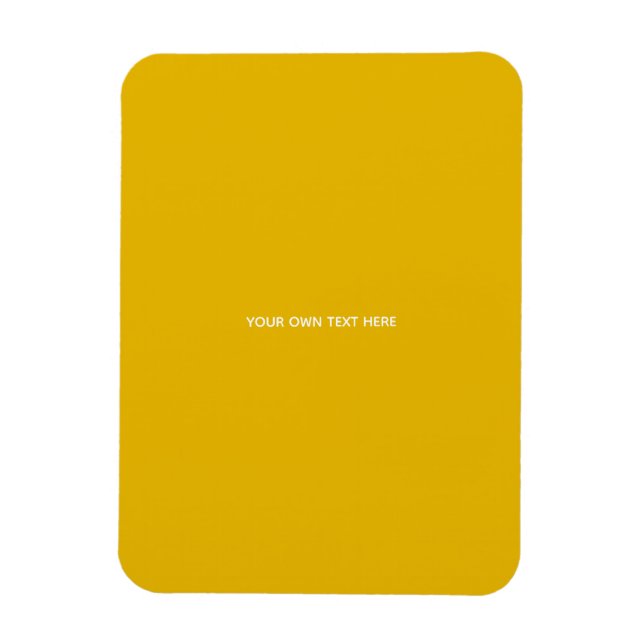Íman Crie Seu Próprio Design Amarelo Personalizado (Vertical)