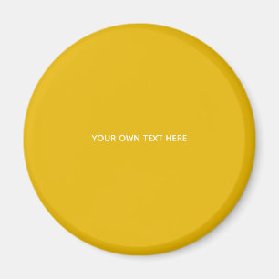 Íman Crie Seu Próprio Design Amarelo Personalizado
