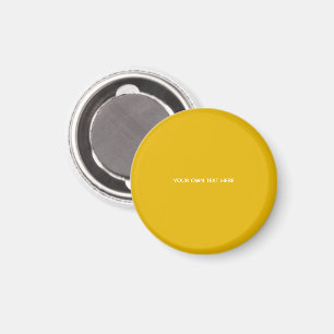 Íman Crie Seu Próprio Design Amarelo Personalizado