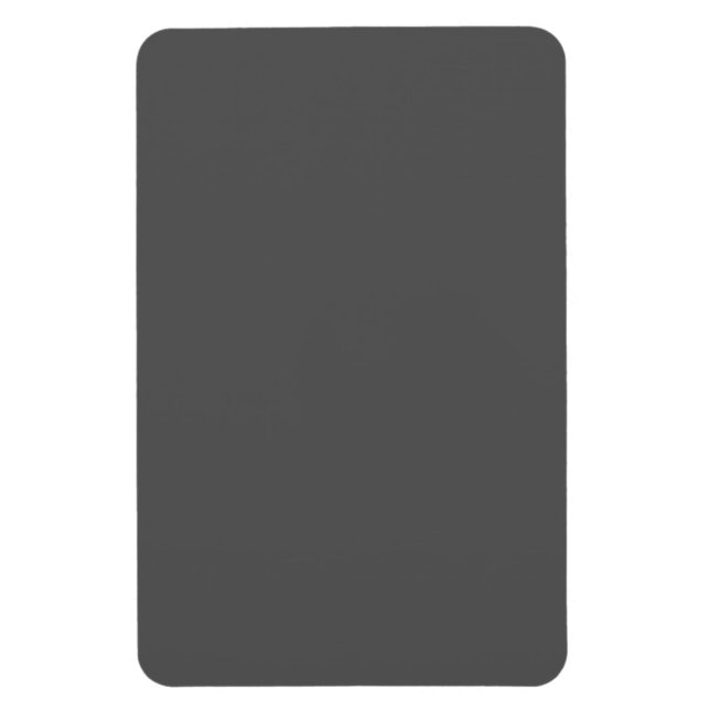 Íman Crie seu próprio design personalizado cinza escuro (Vertical)