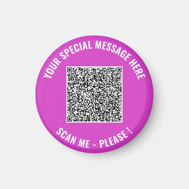 Íman Crie Seu Próprio Exemplo de Ímã de Código QR Diver (Frente)