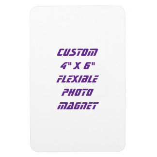Íman Crie seu próprio foto flexível personalizado 4" x