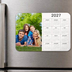 Íman Crie seu próprio ímã de calendário 2027 com foto d