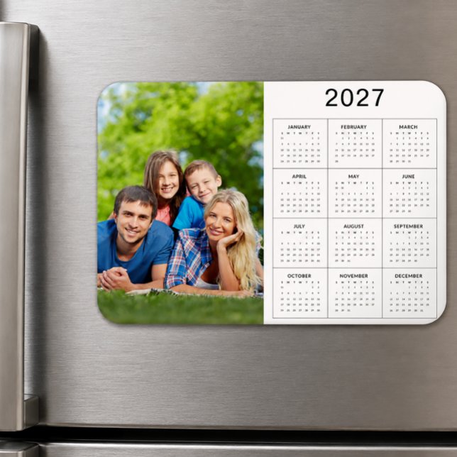 Íman Crie seu próprio ímã de calendário 2027 com foto d (Criador carregado)