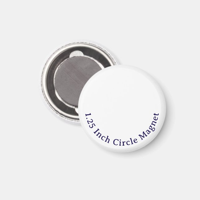 Íman Crie Seu Próprio Ímã de Círculo de 1,25" (Front/Back)
